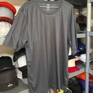 NWOT EpiCool Epicfresh Gray 100% polyester Athletic Top Short Sleeve Tee Size XL